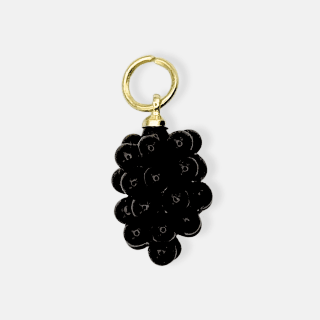 Charm for chain bracelet, Red Grape model