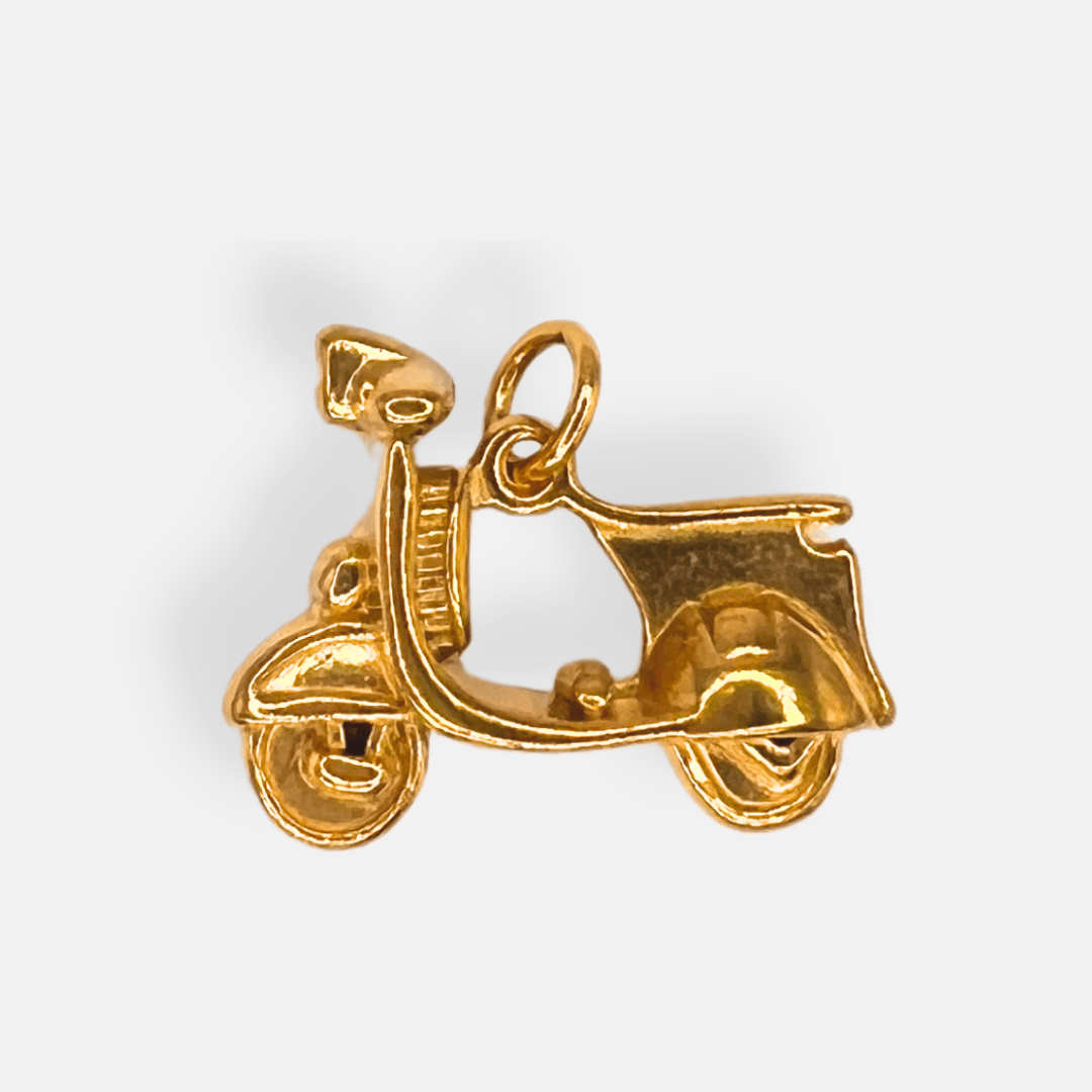 Charm for chain bracelet, Scooter model