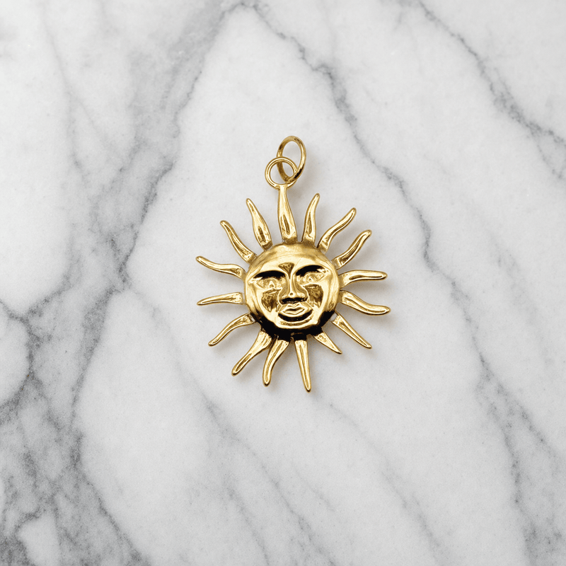 Charm for chain bracelet, Sun model
