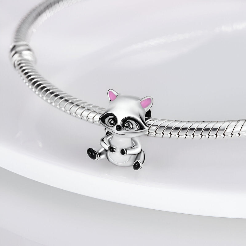 Pulsera charm mapache, para mujer, modelo Diantha