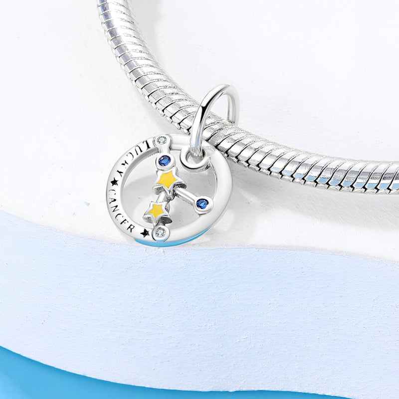Charm signo del zodiaco cáncer, para mujer, modelo Andromeda