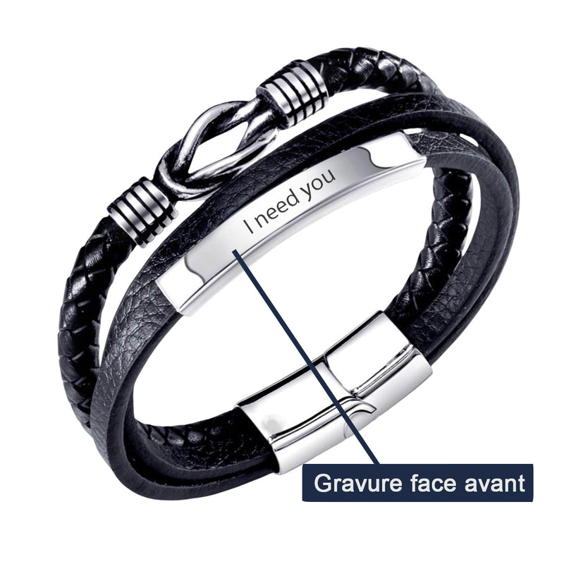 Aperçu de la personnalisation du bracelet modèle Chris