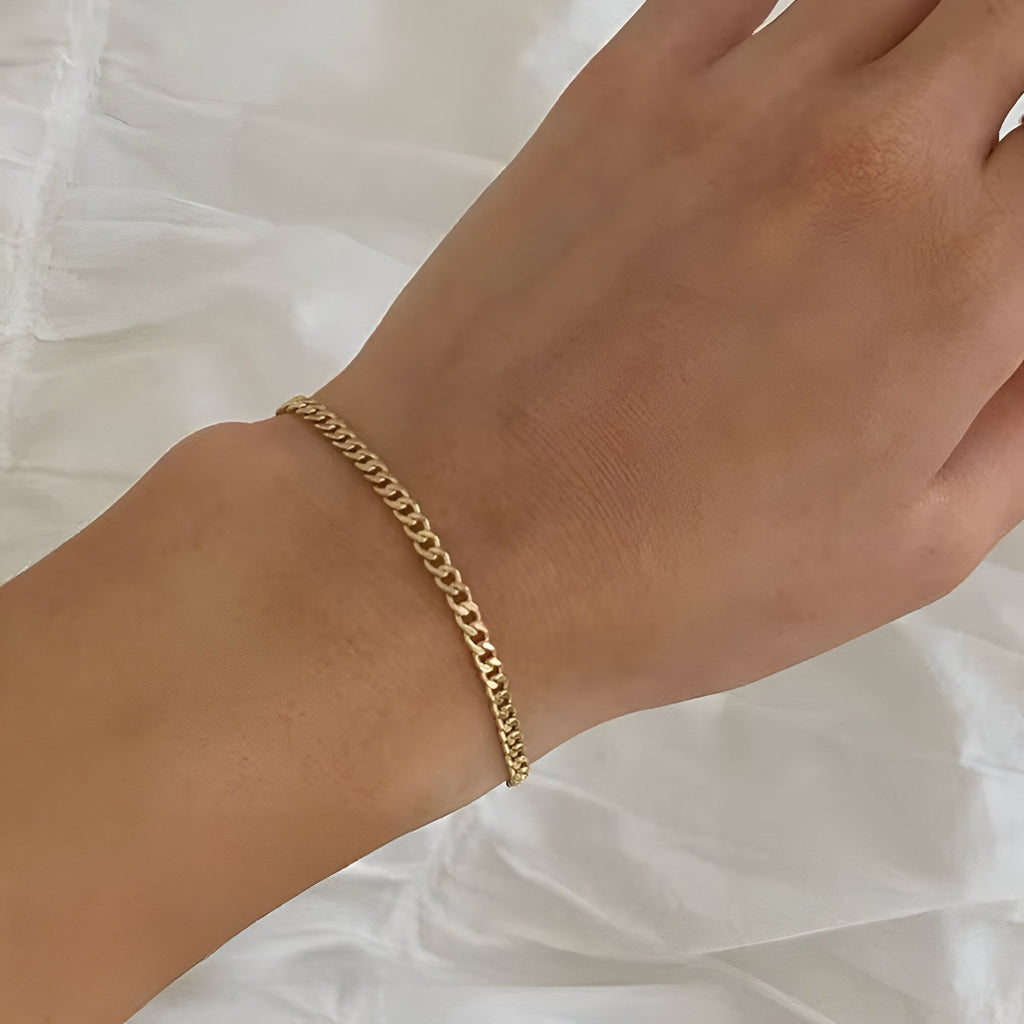 Duo de bracelets à maille, en acier inoxydable, modèle Qadira - La Boutique du Bracelet