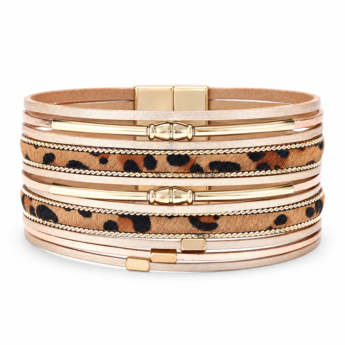 Packshot studio bracelet Hilana Marron, vue de face sur fond blanc — 8 octobre 2026