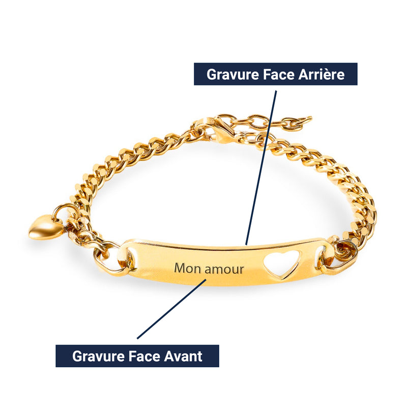 Vista previa de la personalización del brazalete modelo Marthe