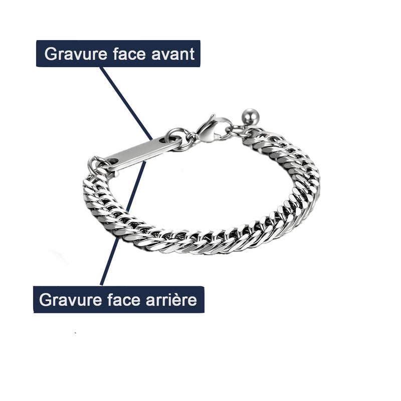 Vista previa de la personalización del brazalete modelo Riley