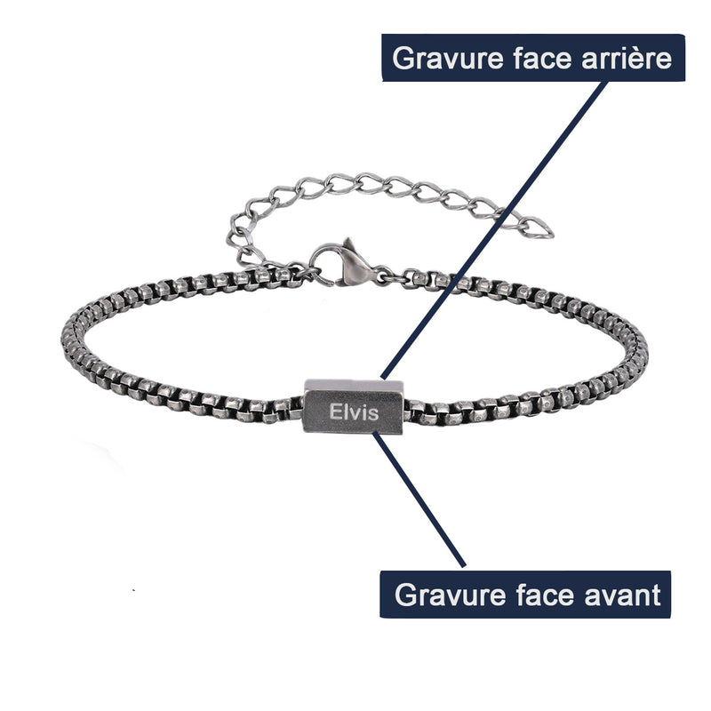 Aperçu de la personnalisation du Bracelet modèle Tarem