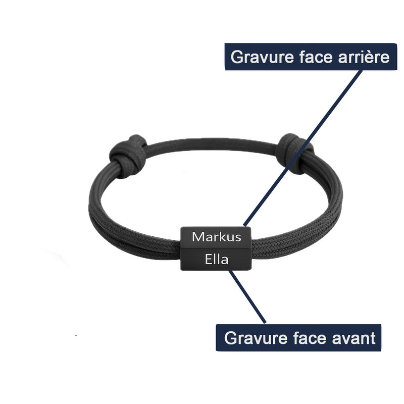 Aperçu de la personnalisation du Bracelet modèle Wesdey