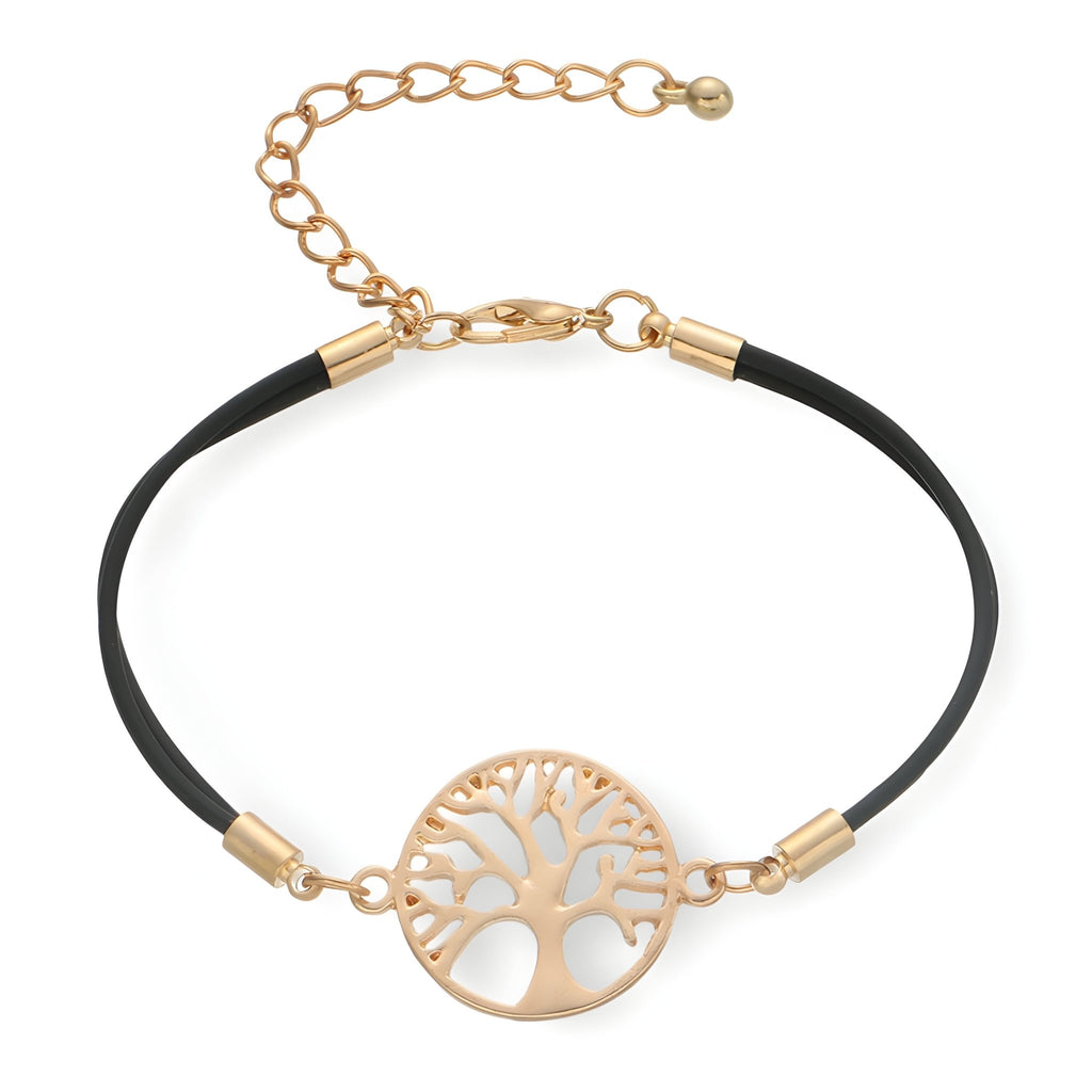 Bracelet cordon pour femme, arbre de vie, modèle Noémie - La Boutique du Bracelet