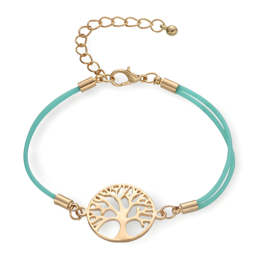 Bracelet cordon pour femme, arbre de vie, modèle Noémie - La Boutique du Bracelet