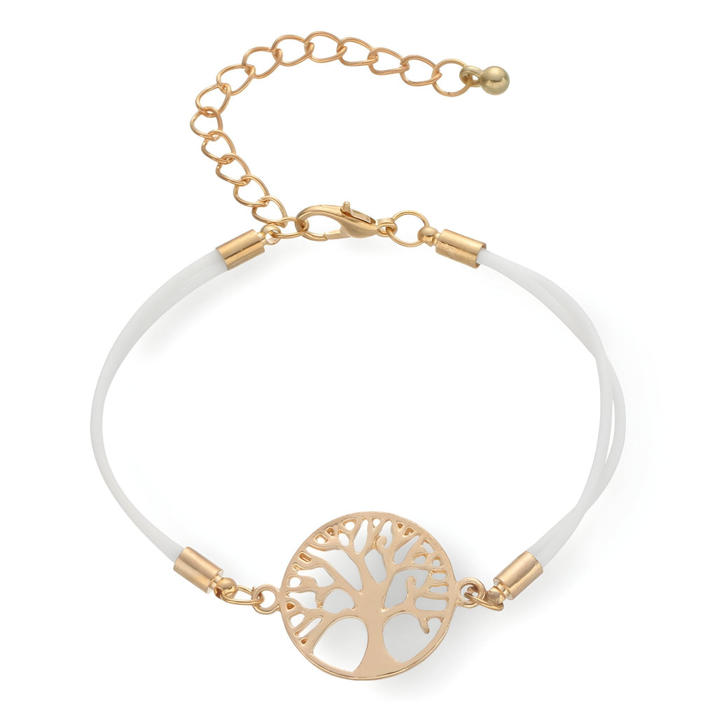 Bracelet cordon pour femme, arbre de vie, modèle Noémie - La Boutique du Bracelet