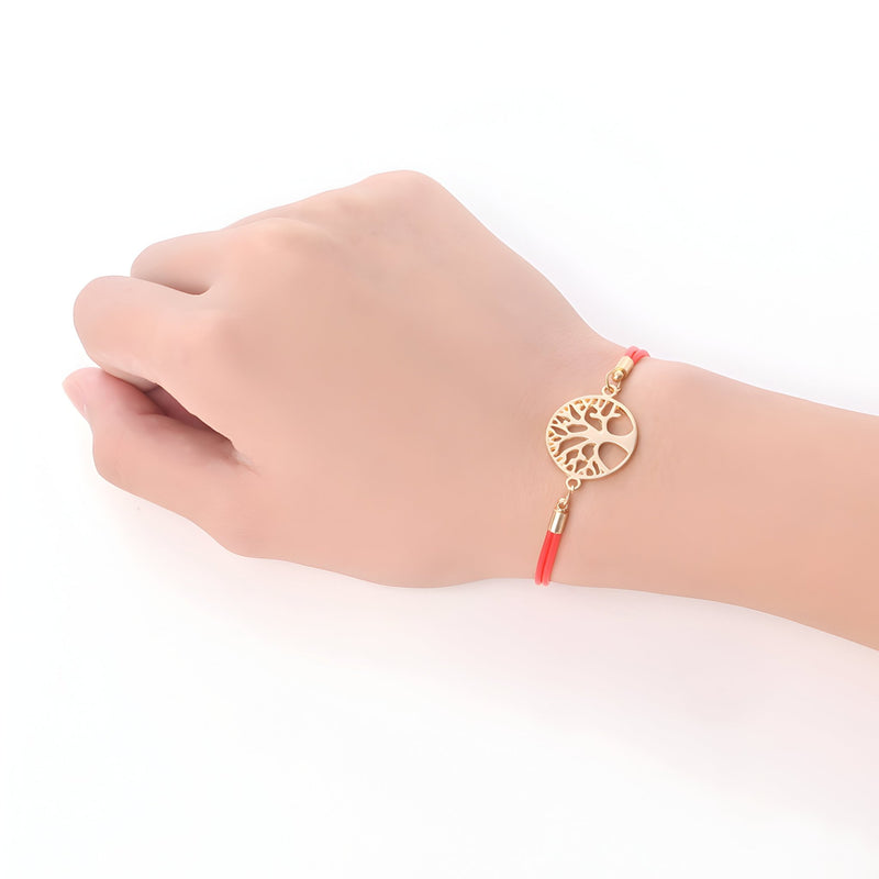 Pulsera de cordón para mujer, árbol de la vida, modelo Noémie