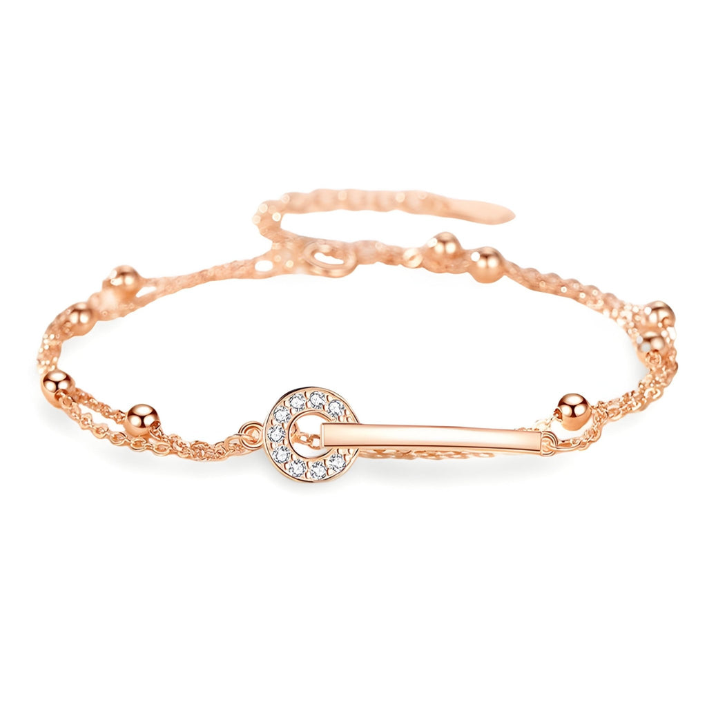 Bracelet en argent sterling pour femme, design barrette, modèle Johanna - La Boutique du Bracelet