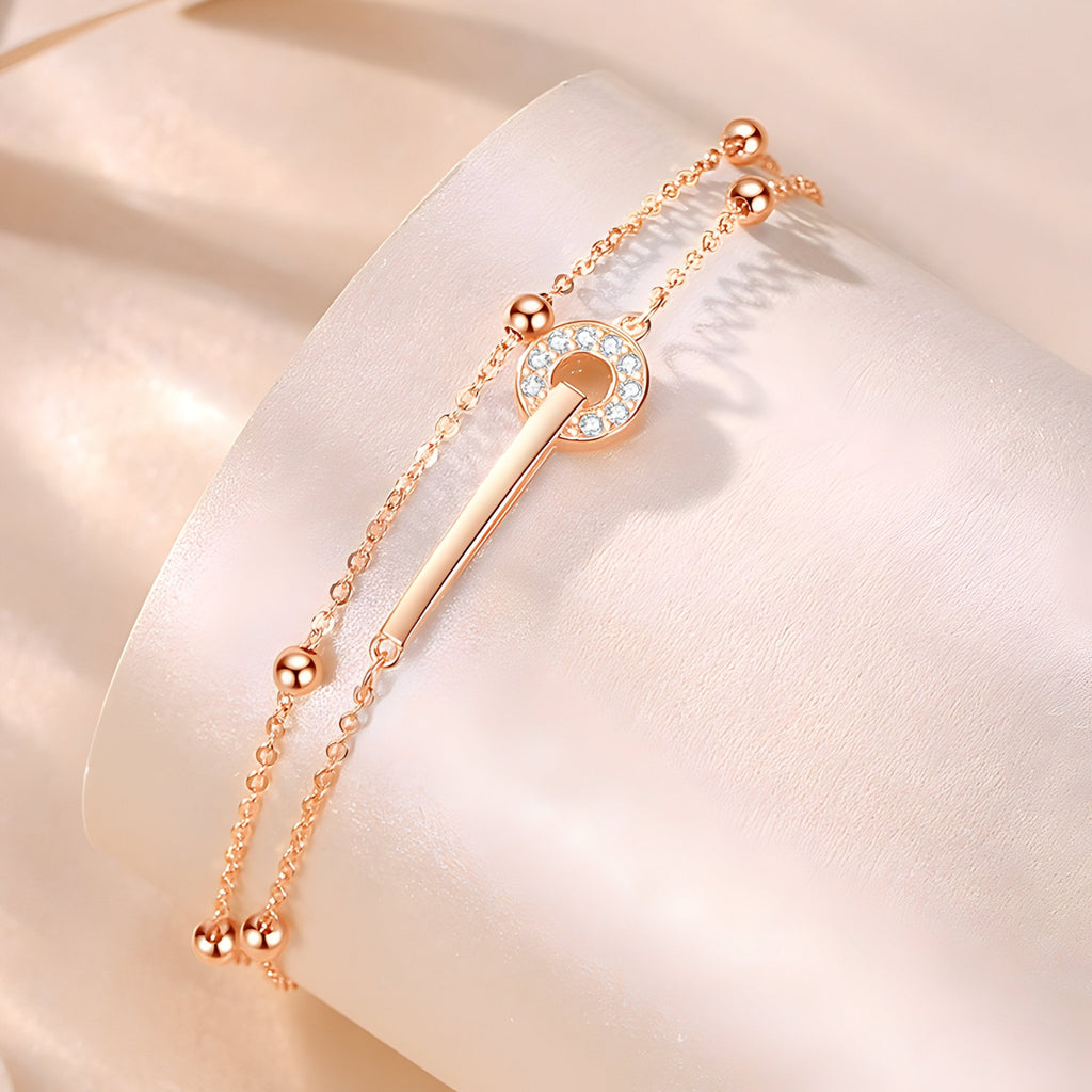 Bracelet en argent sterling pour femme, design barrette, modèle Johanna - La Boutique du Bracelet