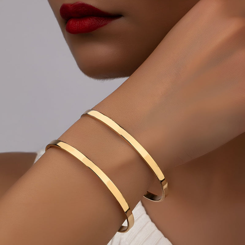 Pulsera tipo brazalete de doble vuelta, modelo Rosalia