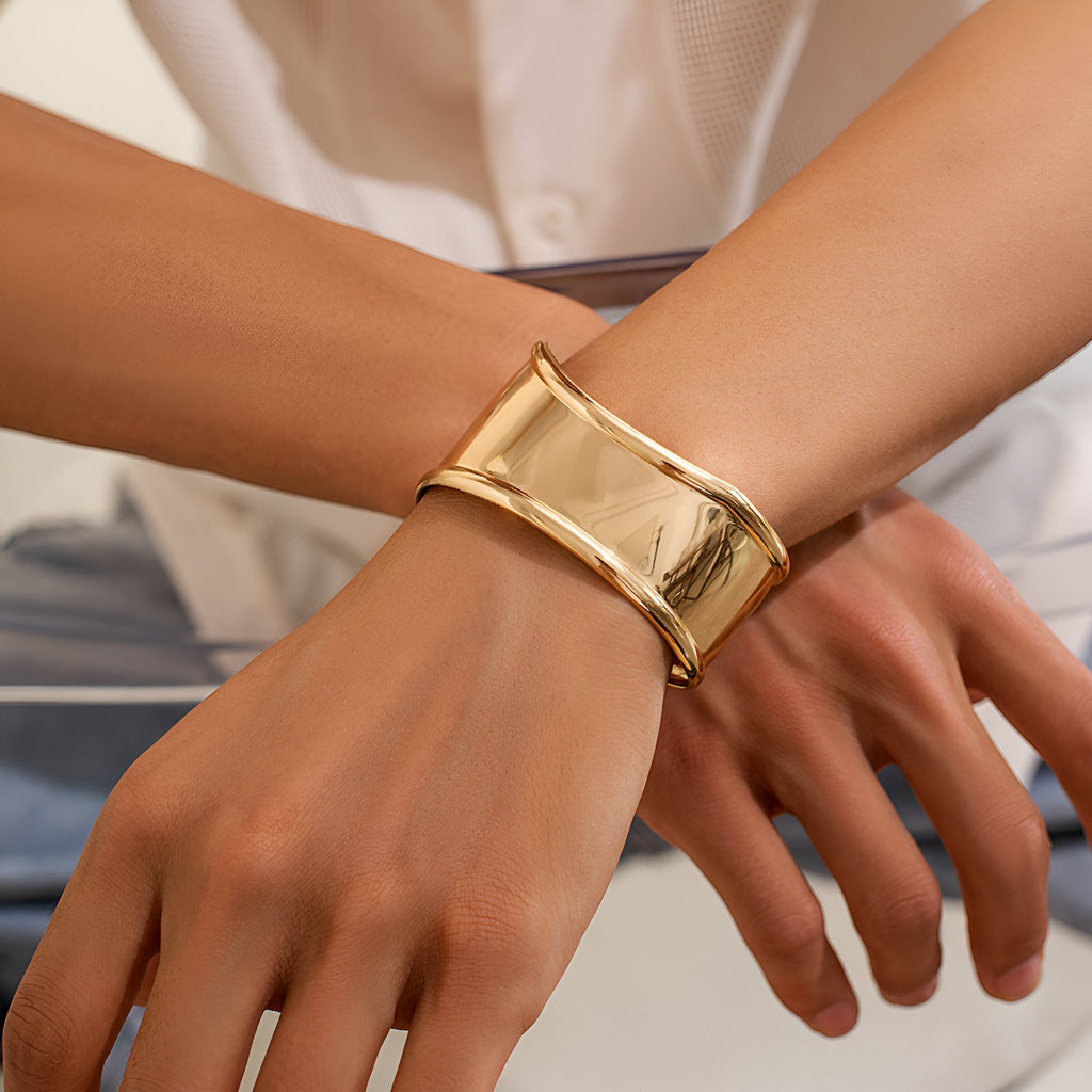 Bracelet manchette pour homme, étincelant et rayonnant, modèle Noé - La Boutique du Bracelet