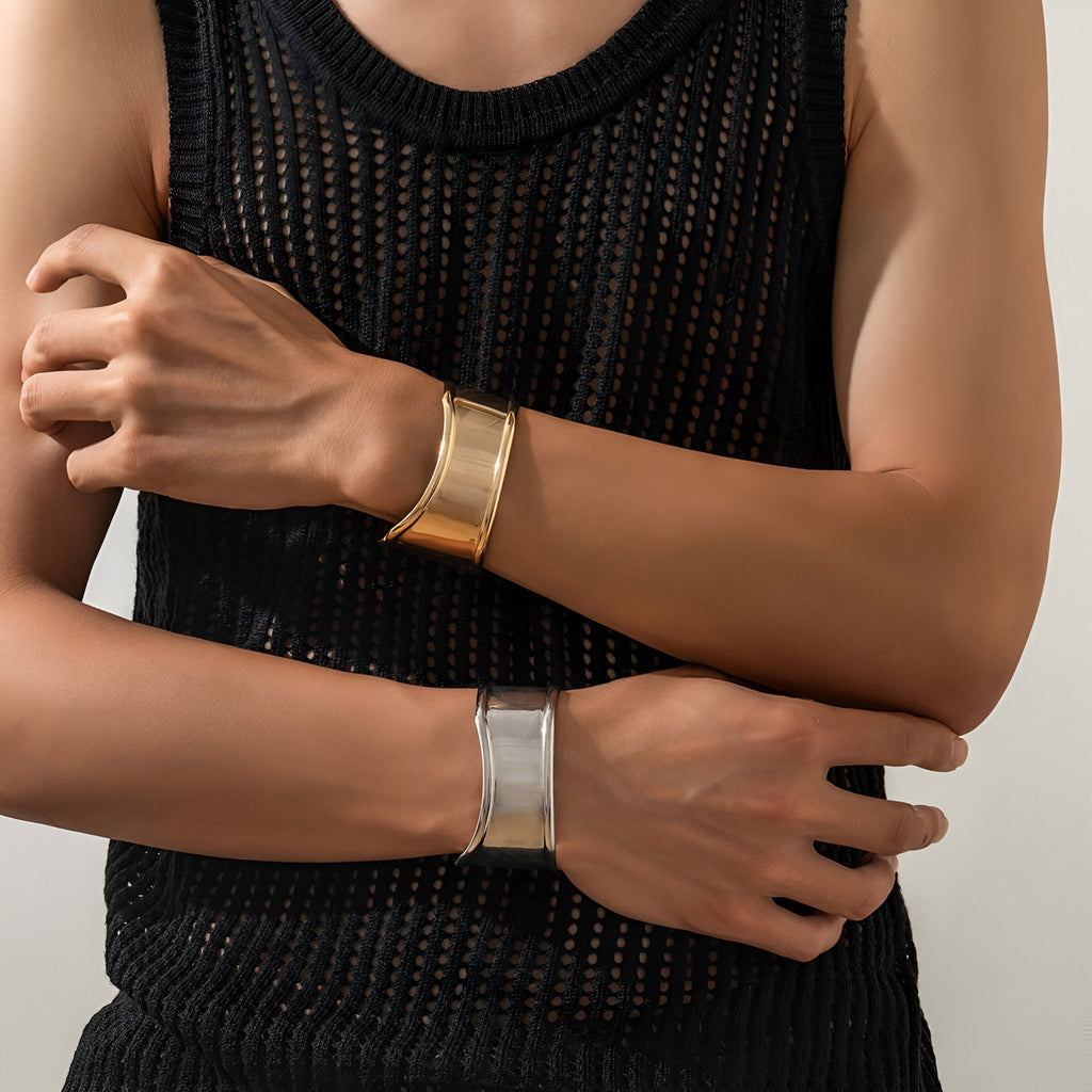 Bracelet manchette pour homme, étincelant et rayonnant, modèle Noé - La Boutique du Bracelet