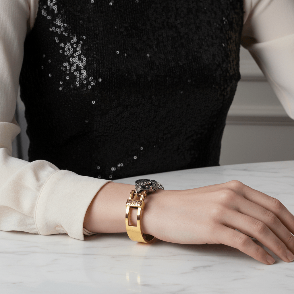 Illustration pour l'article : La manchette : le bracelet statement qui transforme n'importe quelle tenue