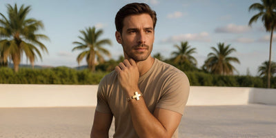 Braccialetti con croce per uomo
