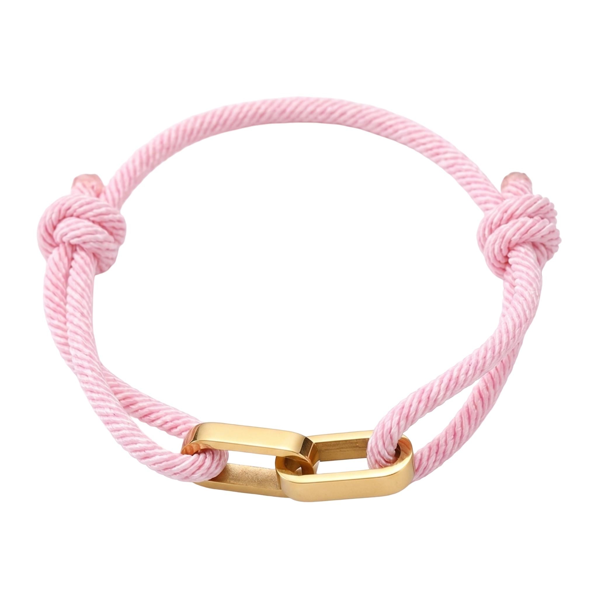 Adjustable Cord Bracelet, Customizable Stainless Steel, Personalized Engraved Jewelry, Unique Gift, Wrist Accessory, Pacore Model