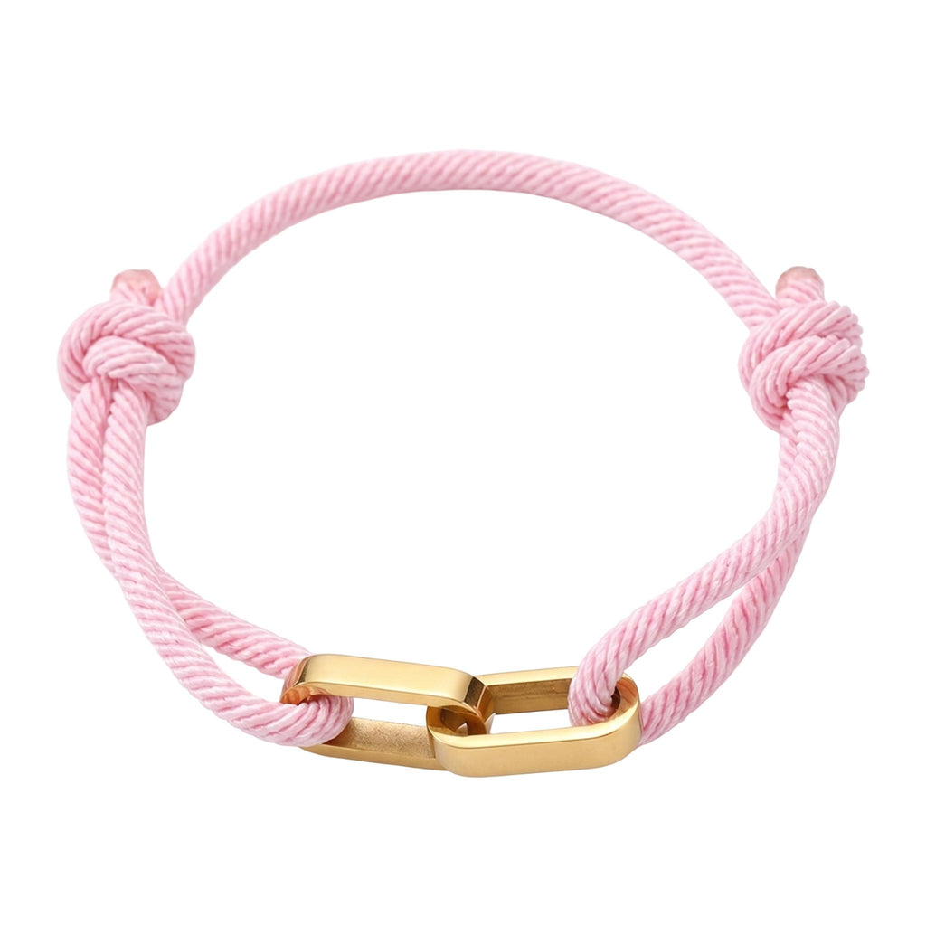 Adjustable Cord Bracelet, Customizable Stainless Steel, Personalized Engraved Jewelry, Unique Gift, Wrist Accessory, Pacore Model