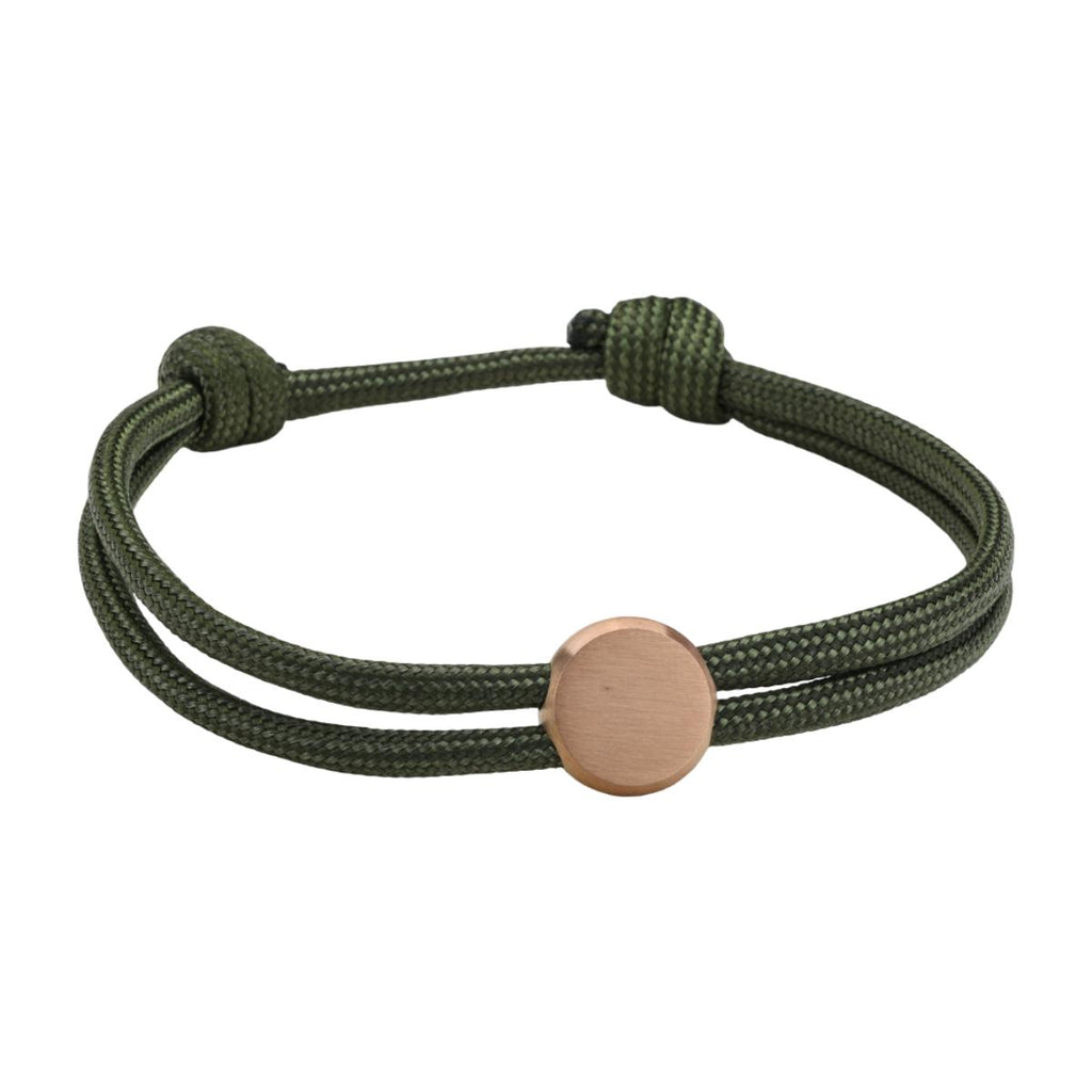 Bracelet Cordon Ajustable, Médaillon Acier Inoxydable, Bijou Personnalisable, Gravure Offerte, Cadeau Unique, modèle Marsin