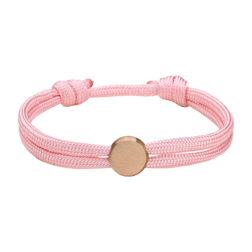 Bracelet Cordon Ajustable, Médaillon Acier Inoxydable, Bijou Personnalisable, Gravure Offerte, Cadeau Unique, modèle Marsin