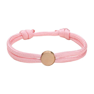 Bracelet Cordon Ajustable, Médaillon Acier Inoxydable, Bijou Personnalisable, Gravure Offerte, Cadeau Unique, modèle Marsin
