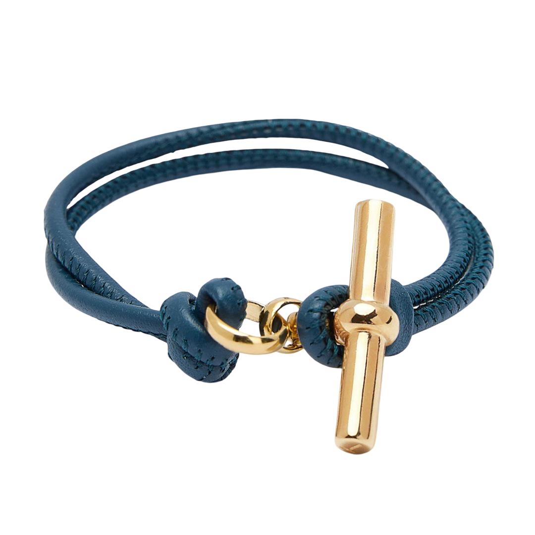 Bracelet cordon double tour, fermoir toggle doré en acier inoxydable, matière souple, bijou chic et raffiné, modèle Baléra
