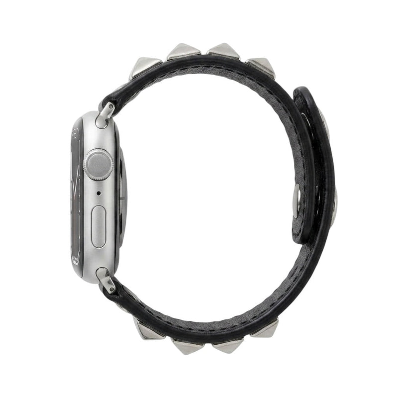 Βραχιόλι με καρφιά για Apple Watch, punk σχεδιασμός, μεταλλικές πυραμιδοειδείς λεπτομέρειες, μοντέλο Kurt
