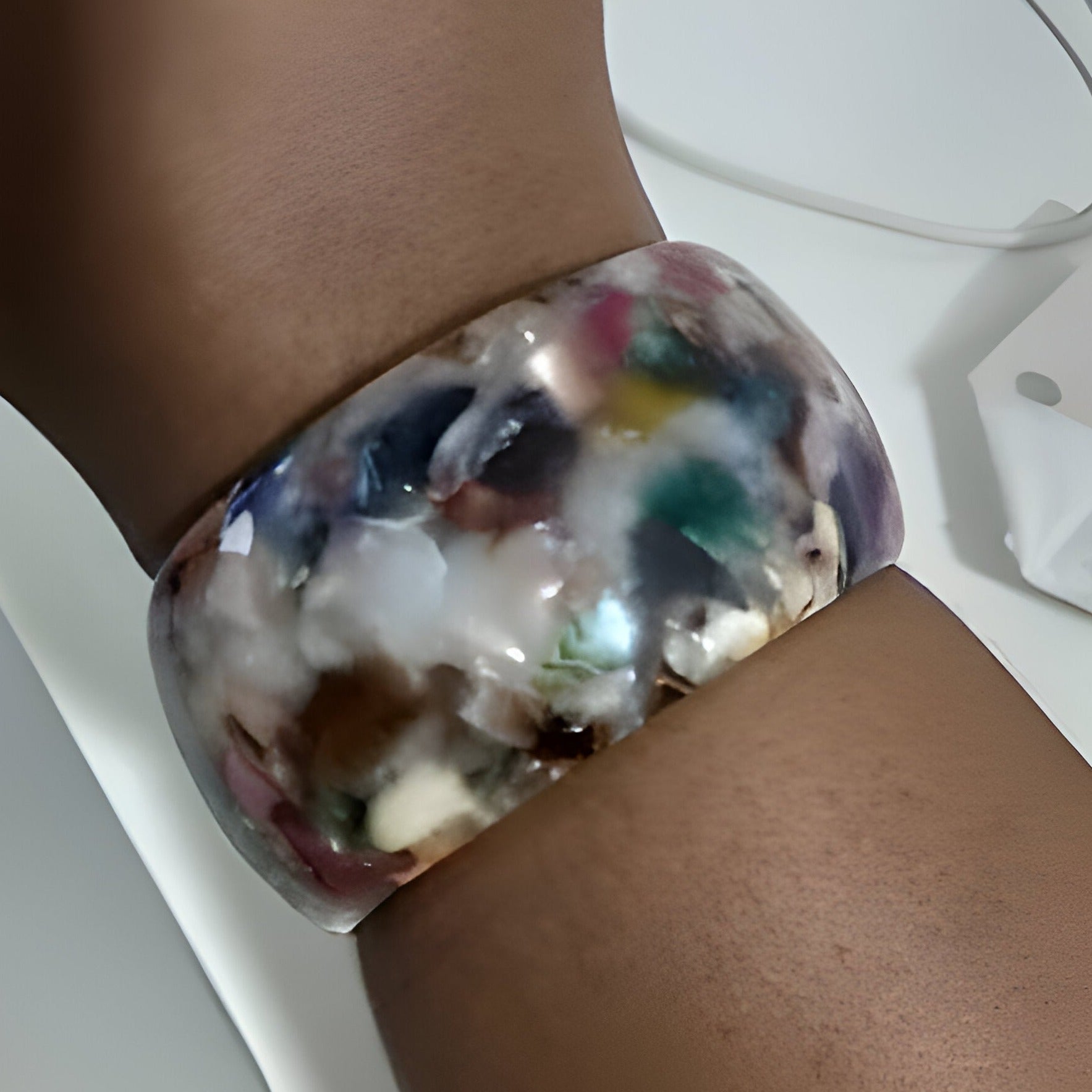 Bracelet à motifs, en acrylique, pour femme, modèle Talor - La Boutique du Bracelet