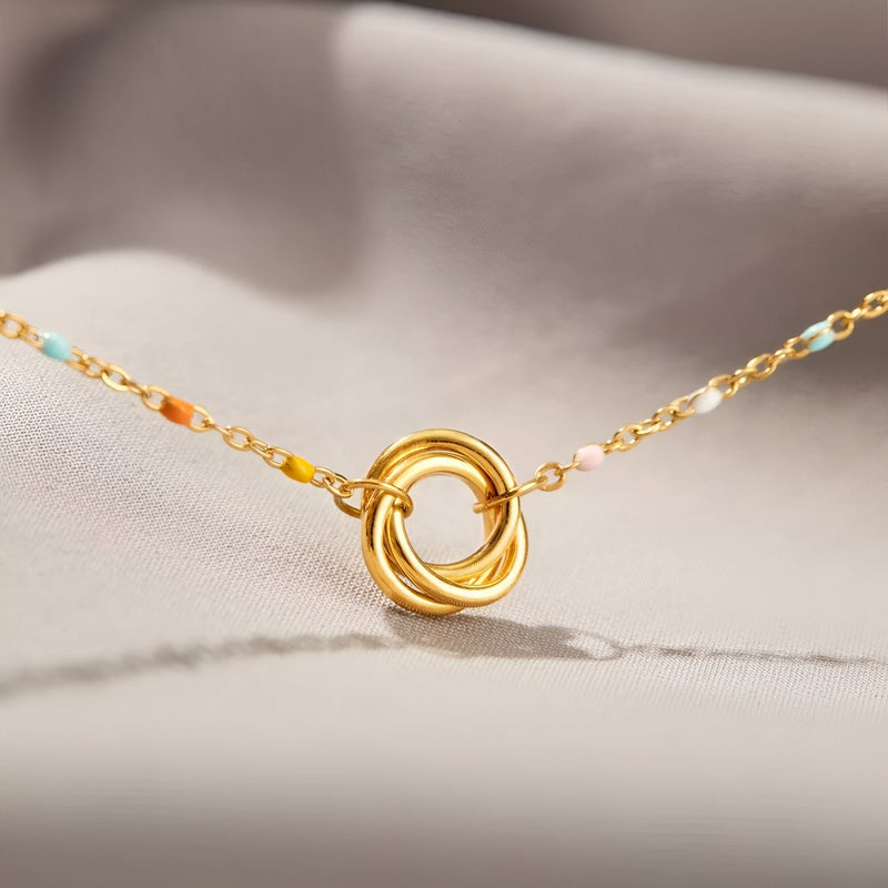 Bracelet anneaux emmêlés, en argent sterling, pour femme, modèle Giada - La Boutique du Bracelet