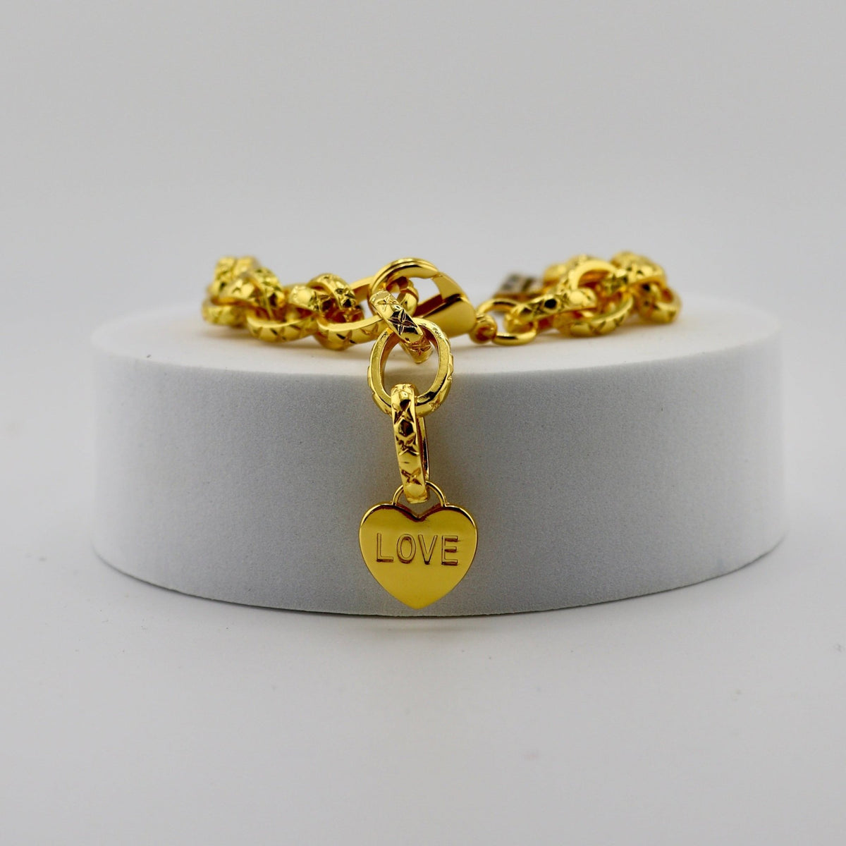 Bracciale Apple Watch, con catena e cuore, da donna, modello Donatia