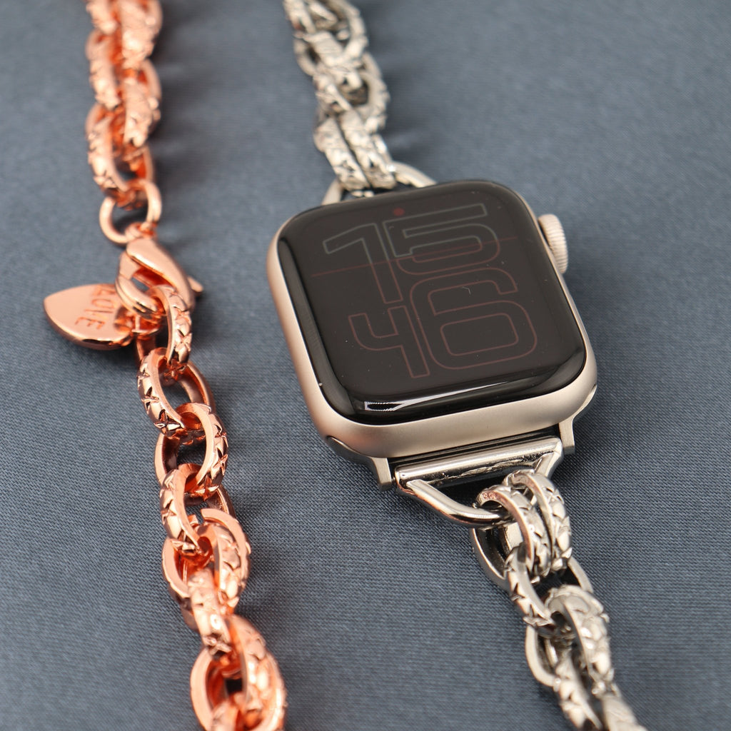 Apple Watch Bracelet, chain and heart, for women, Donatia model