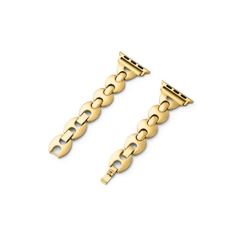 Bracelet Apple Watch à mailles marine, pour femme, design moderne, modèle Vily - La Boutique du Bracelet