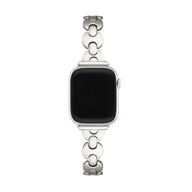 Bracelet Apple Watch à mailles marine, pour femme, design moderne, modèle Vily - La Boutique du Bracelet