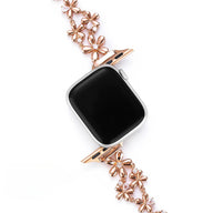 Bracelet Apple Watch, au style fleuri, été printemps, pétales de fleu, modèle Filie - La Boutique du Bracelet