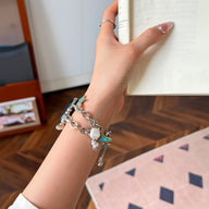 Bracelet Apple Watch, aux charms marin, or ou argent, été printemps, modèle Marina - La Boutique du Bracelet