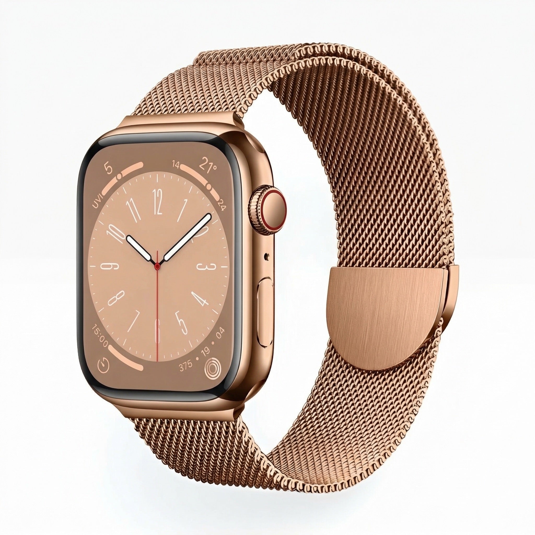 Bracelet Apple Watch, en acier inoxydable, mixte, modèle Vyrn