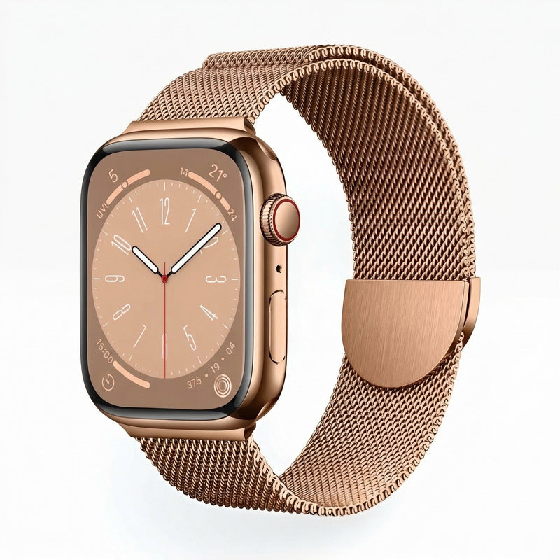 Bracelet Apple Watch, en acier inoxydable, mixte, modèle Vyrn