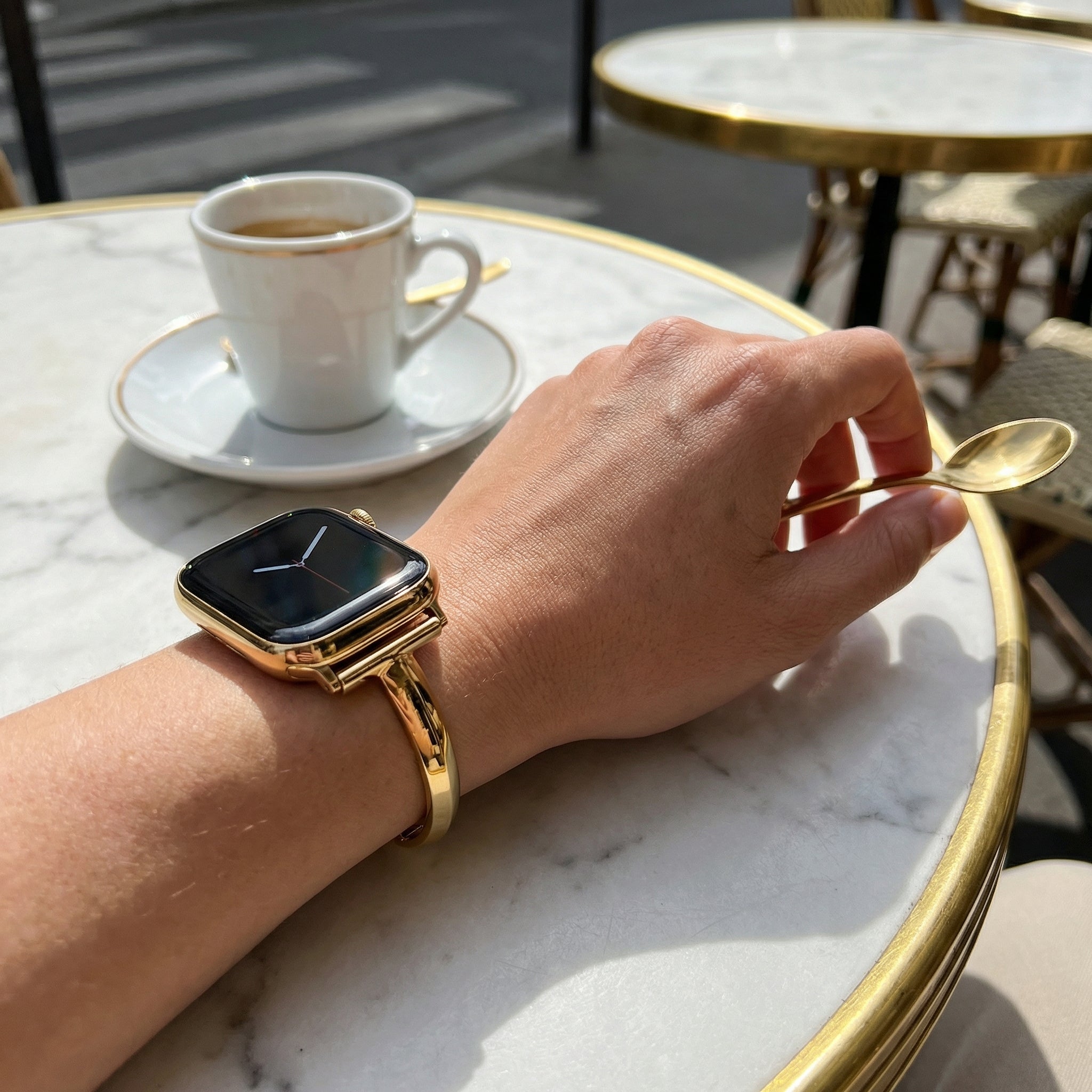 Pulseira para Apple Watch, em aço inoxidável, para mulher, modelo Minoa
