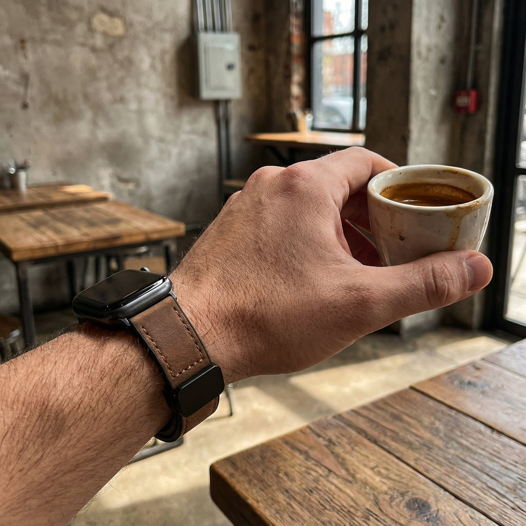 Bracelet Apple Watch, en microfibre, mixte, modèle Kaelith