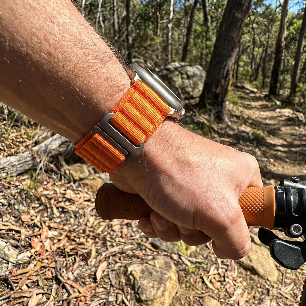 Armband für Apple Watch, aus Nylon mit Alpin-Schließe, Unisex, Modell Zane