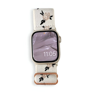 Brățară Apple Watch, din nailon floral, pentru femei, model Elexia