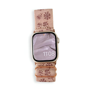 Brățară Apple Watch, din nailon floral, pentru femei, model Elexia