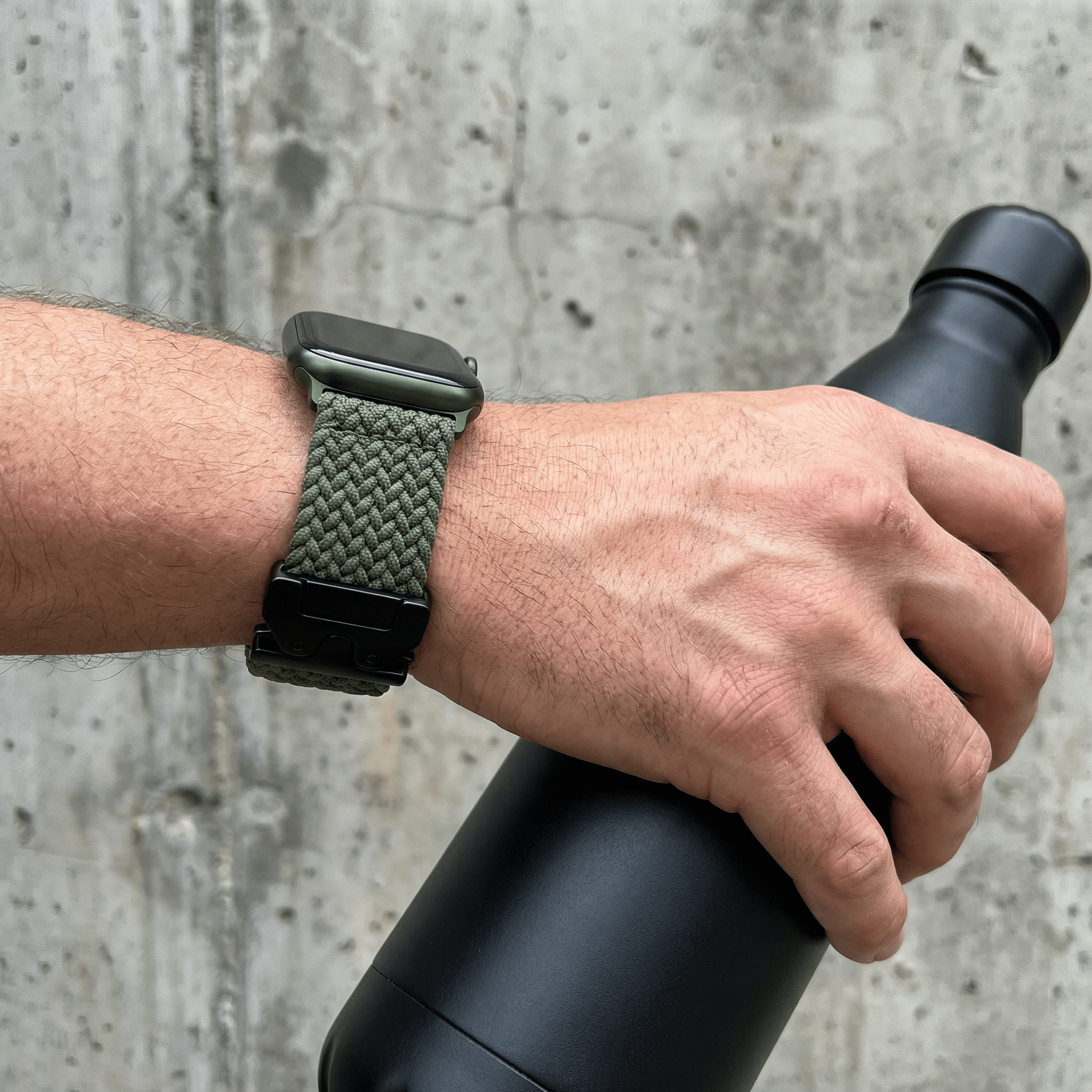 Pulseira Apple Watch, em nylon, unissexo, fivela tática, modelo Raby