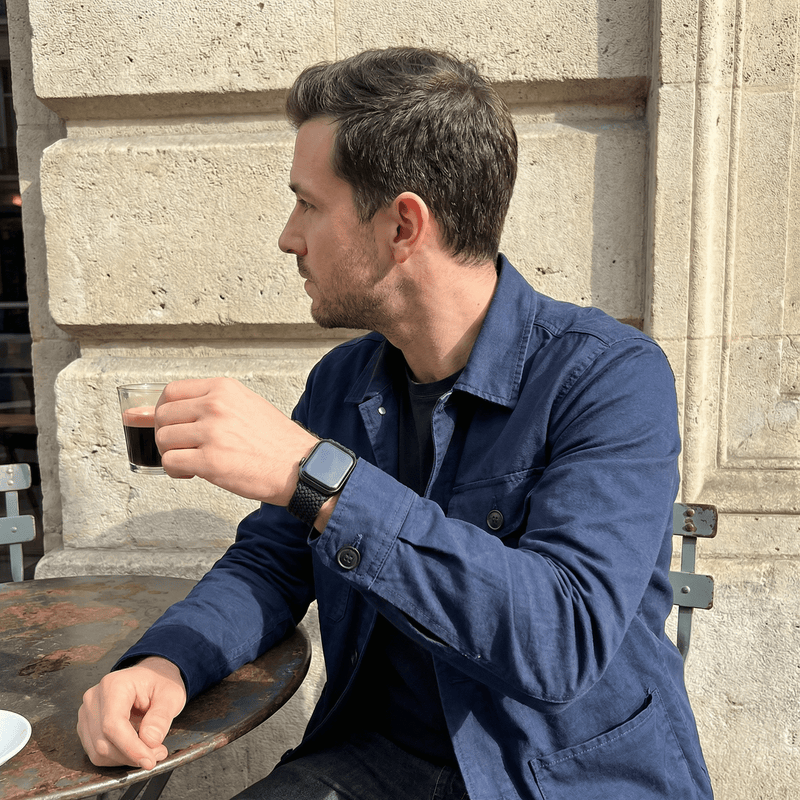 Pulseira Apple Watch, em nylon, unissexo, fivela tática, modelo Raby