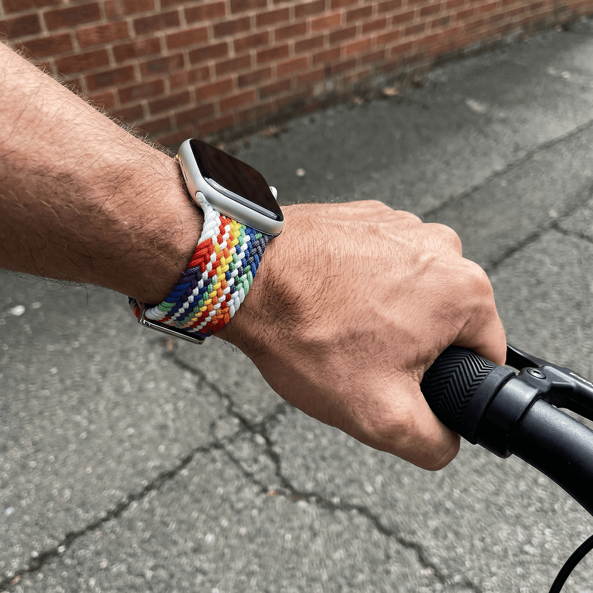 Geflochtenes elastisches Nylon-Armband für Apple Watch, magnetischer Verschluss, Modell Cypher