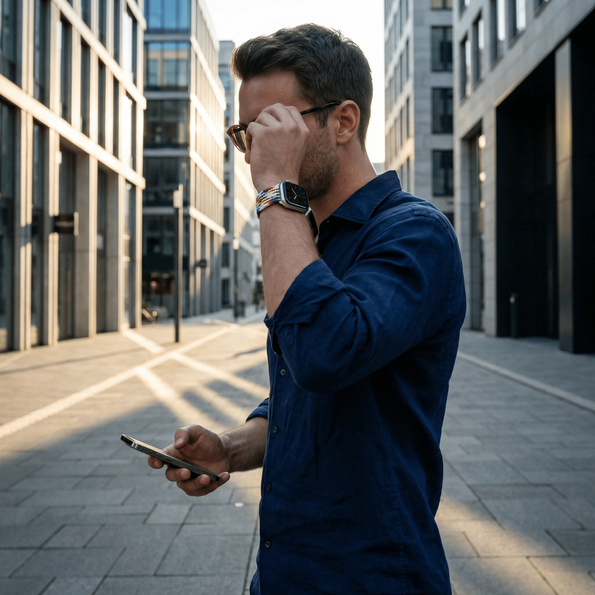 Bracelet Apple Watch, en nylon, mixte, modèle Cypher