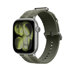 Pulsera para Apple Watch de silicona texturizada, con hebilla resistente de acero inoxidable, que ofrece una comodidad absoluta, modelo Guetta